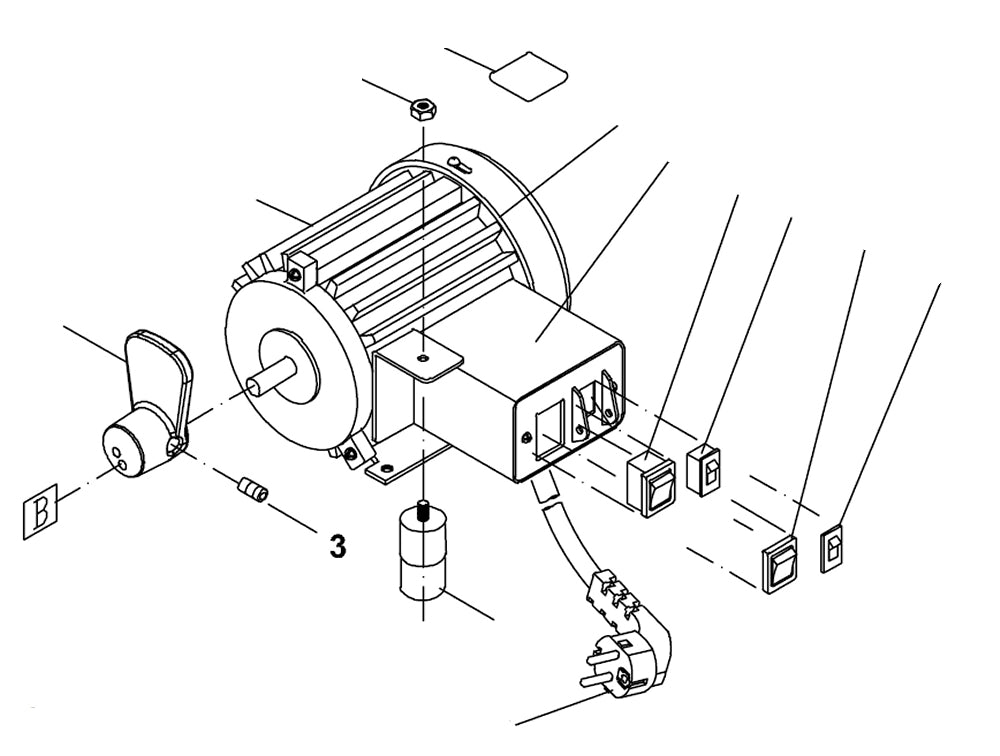 PROXXON 27094-03 Gewindestift für Dekupiersäge DS460