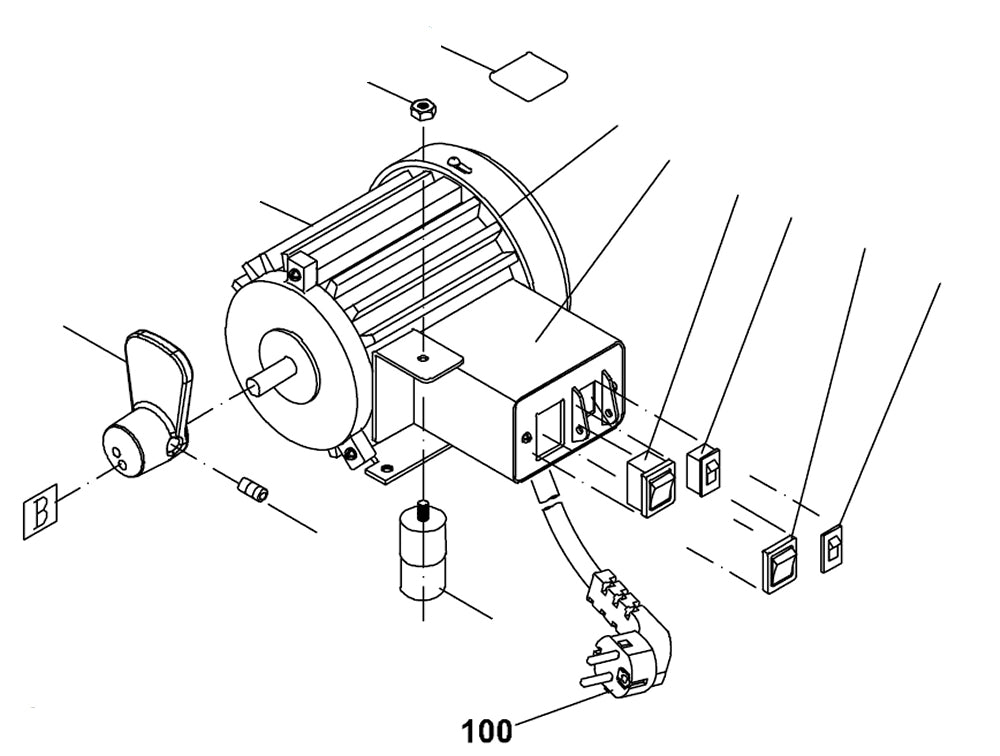 PROXXON 27094-100 Anschlusskabel für Dekupiersäge DS460