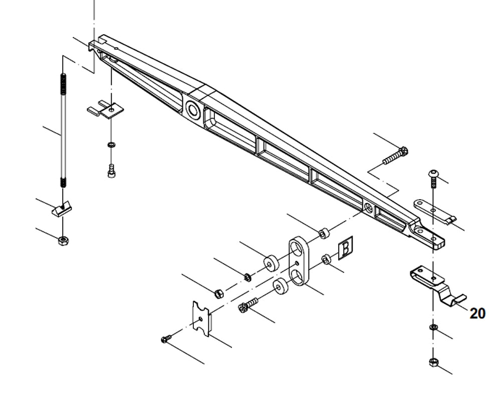 PROXXON 27094-20 Rückhalteblech für Dekupiersäge DS460