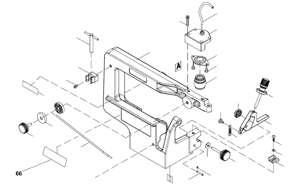 PROXXON 27094-66 Schild "Sägeblatt spannen" für Dekupiersäge DS460