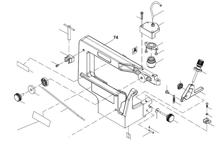 PROXXON 27094-74 Gusskörper für Dekupiersäge DS460