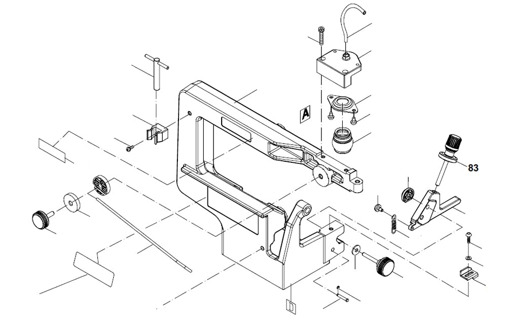 PROXXON 27094-83 Rändelschraube für Dekupiersäge DS460