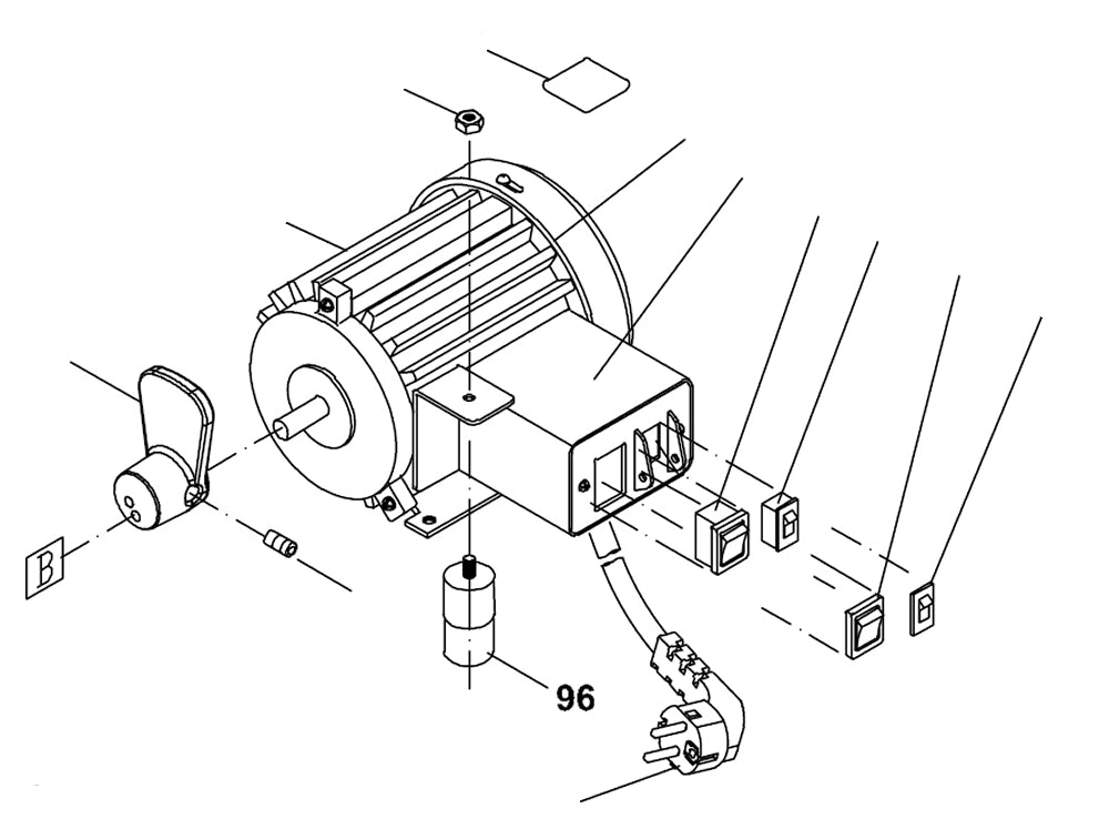 PROXXON 27094-96 Kondensator für Dekupiersäge DS460