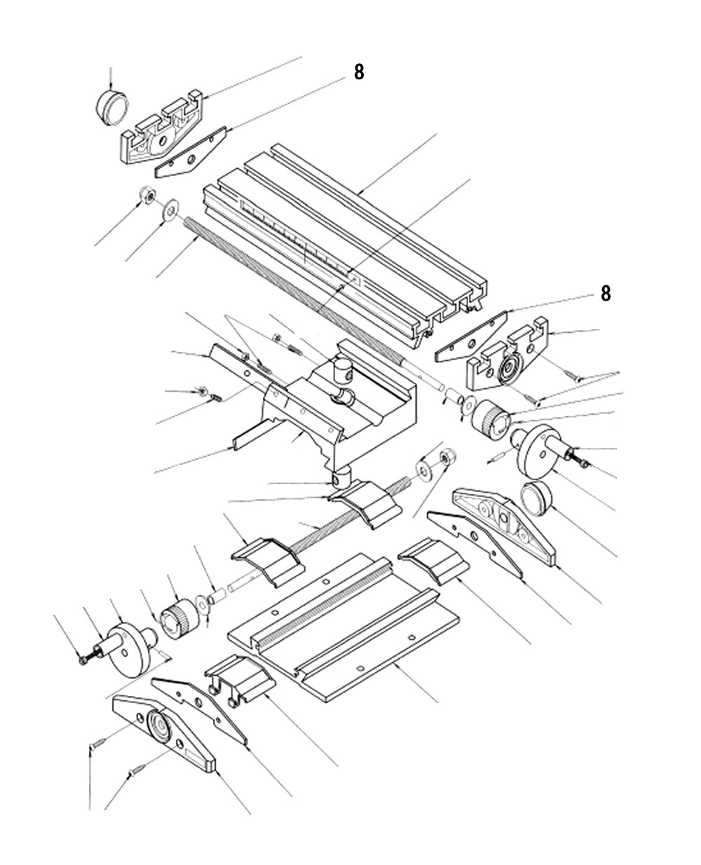 PROXXON 27110-08 Zwischenplatte oben für Micro-Fräse MF 70