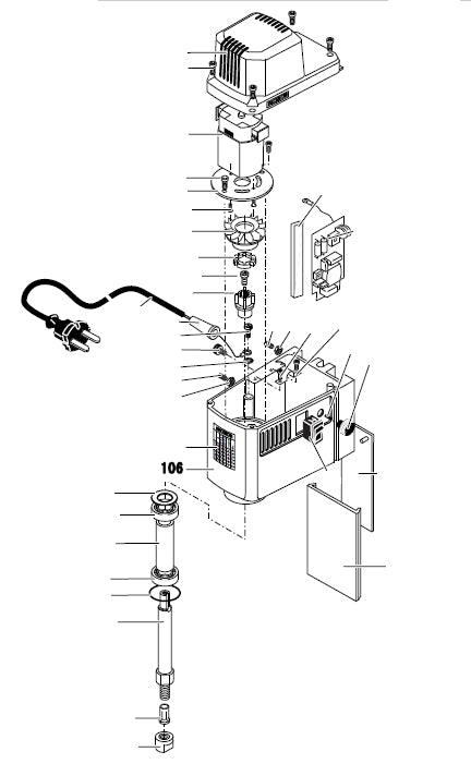 PROXXON 27110-106 Hauptgehäuse für Micro-Fräse MF 70