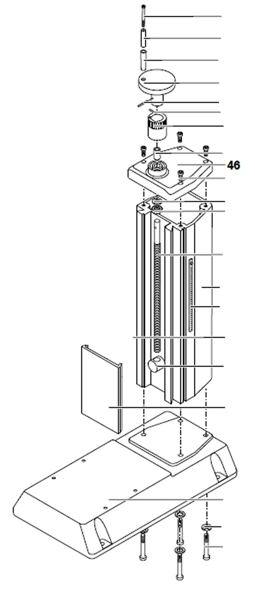 PROXXON 27110-46 Deckel für Micro-Fräse MF 70