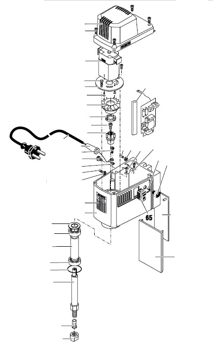 PROXXON 27110-65 Ein-Ausschalter Hauptschalter für Micro-Fräse MF 70