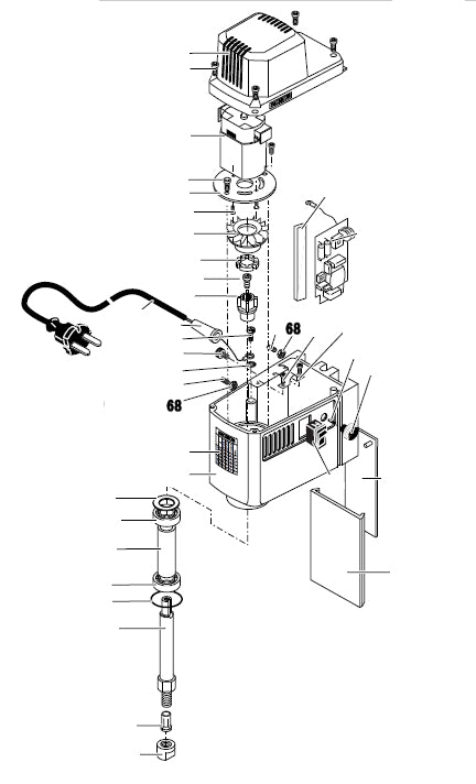 PROXXON 27110-68 Kontermutter für Micro-Fräse MF 70
