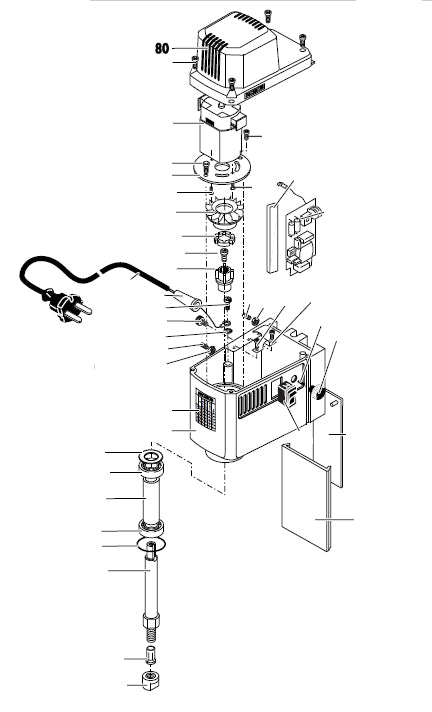 PROXXON 27110-80 Abdeckkappe für Micro-Fräse MF 70