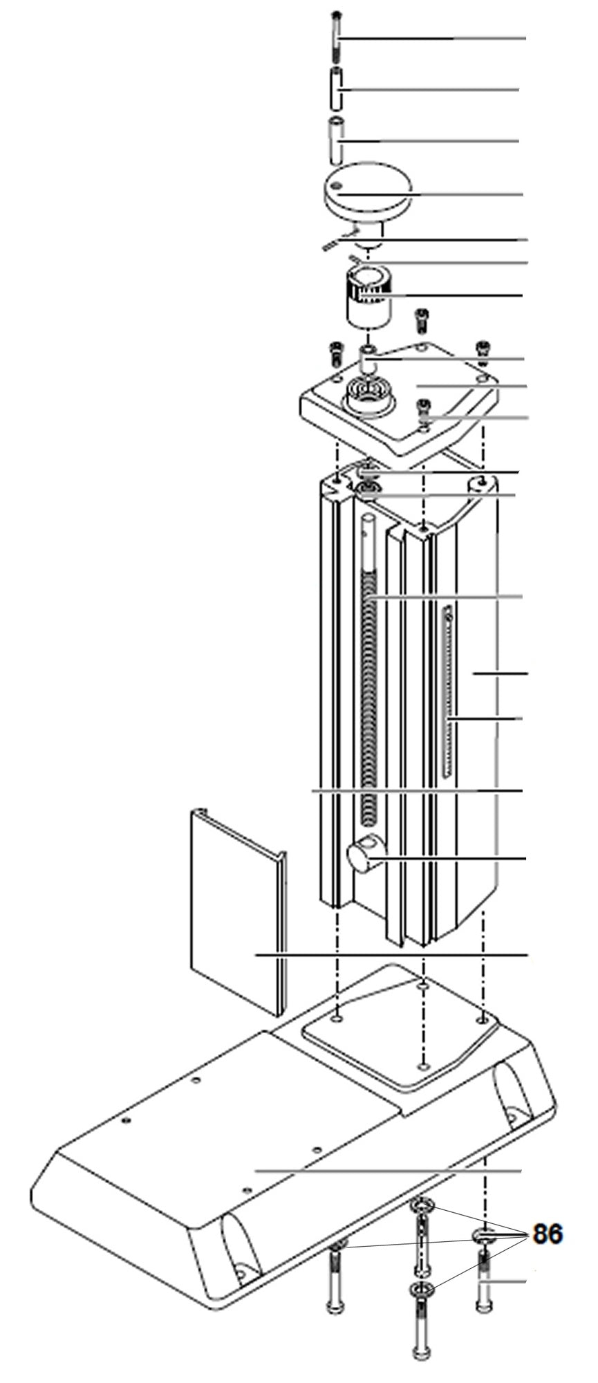 PROXXON 27110-86 Federring für Micro-Fräse MF 70