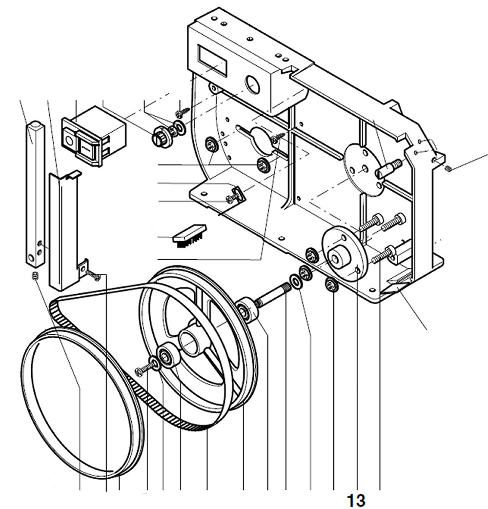 PROXXON 27172-13 Flansch für Bandsäge MBS240/e