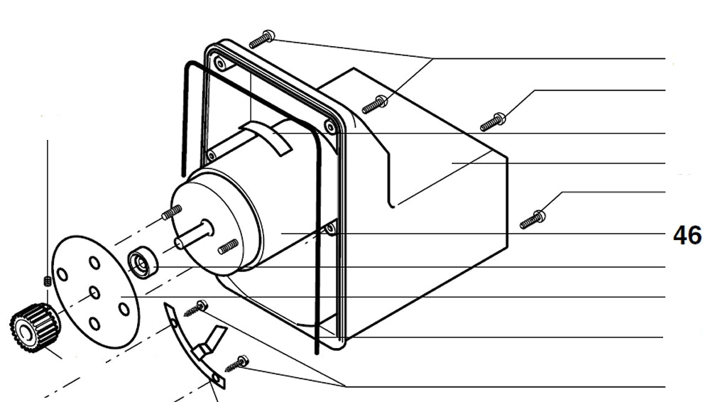 PROXXON 27172-46 Motor / Ersatzmotor für Bandsäge MBS240/e