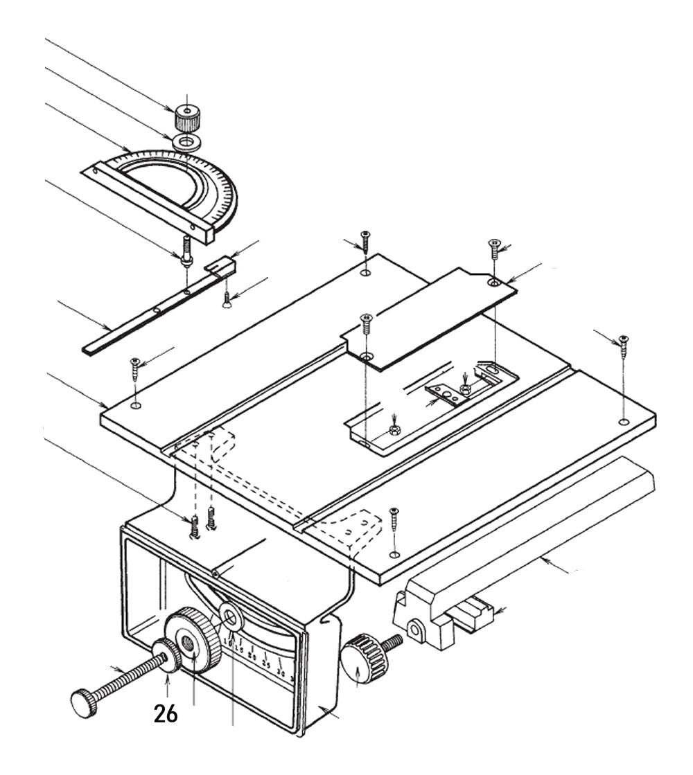 PROXXON 28070-26 Kontermutter für Feinschnitt-Tischkreissäge FKS/E