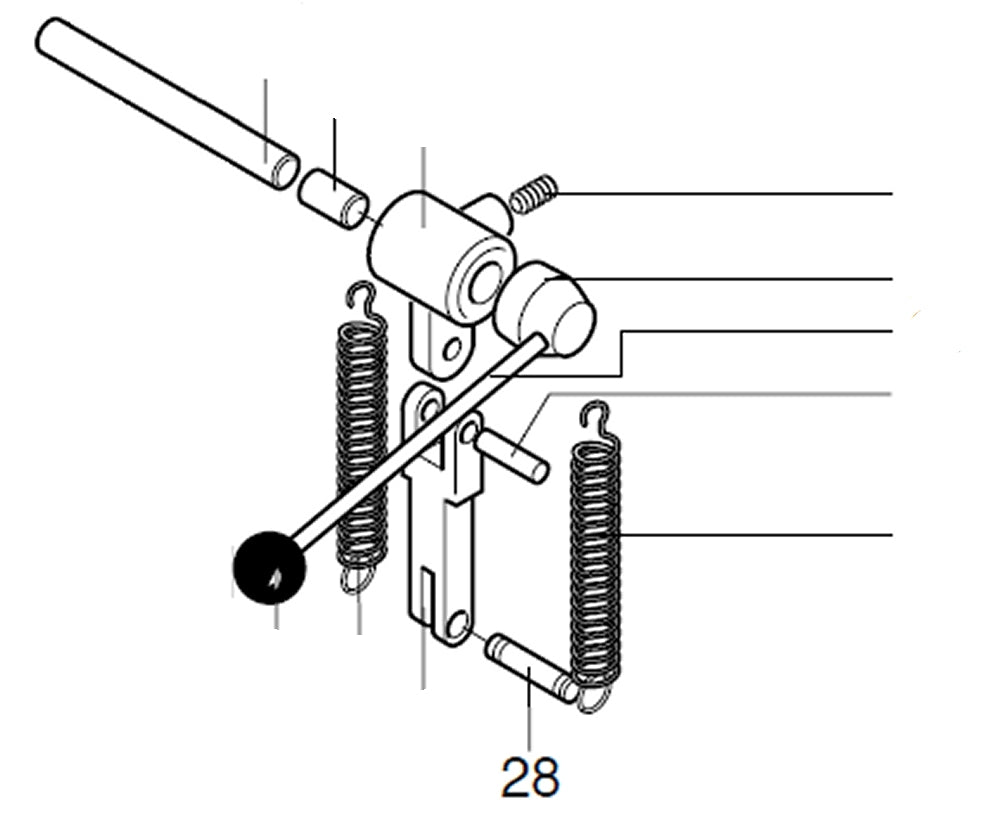 PROXXON 28128-28 Bolzen für Tischbohrmaschine TBM220