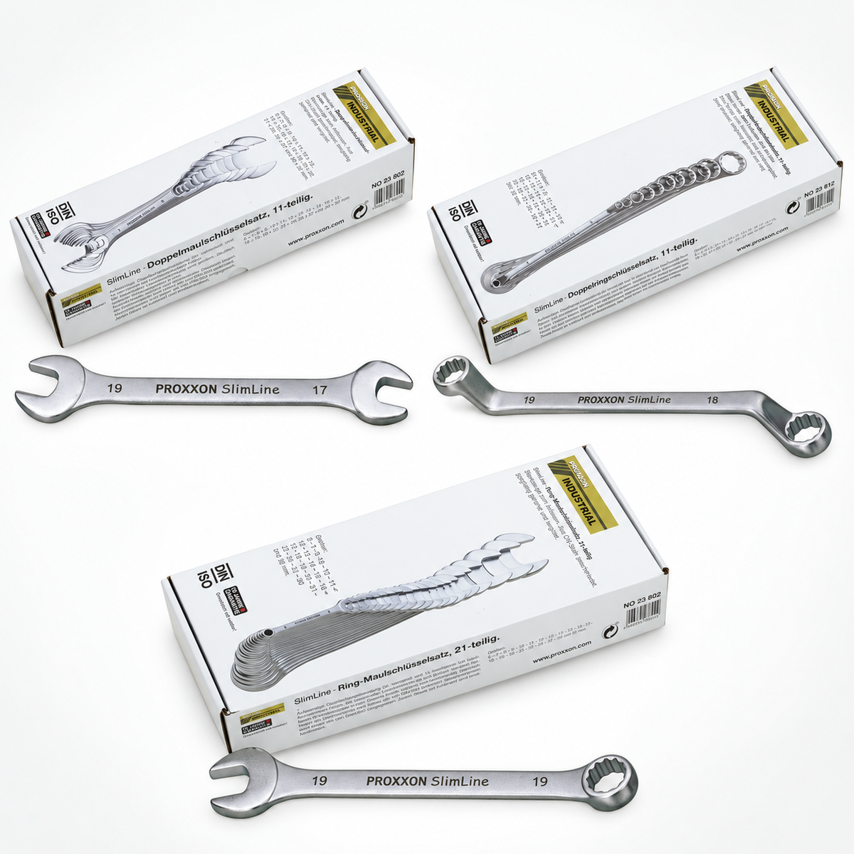 PROXXON SlimLine Schraubenschlüssel Bundle 43-teilig 23802 23812 23822