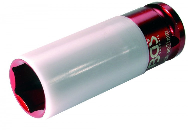 BGS 7203 IMPACT Nuss für Radmutter mit Schoneinsatz 21mm Antrieb 12,mm (1/2")