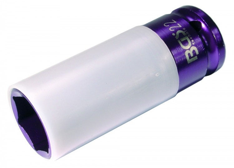 BGS 7208 IMPACT Nuss für Radmutter mit Schoneinsatz 22mm Antrieb 12,mm (1/2")