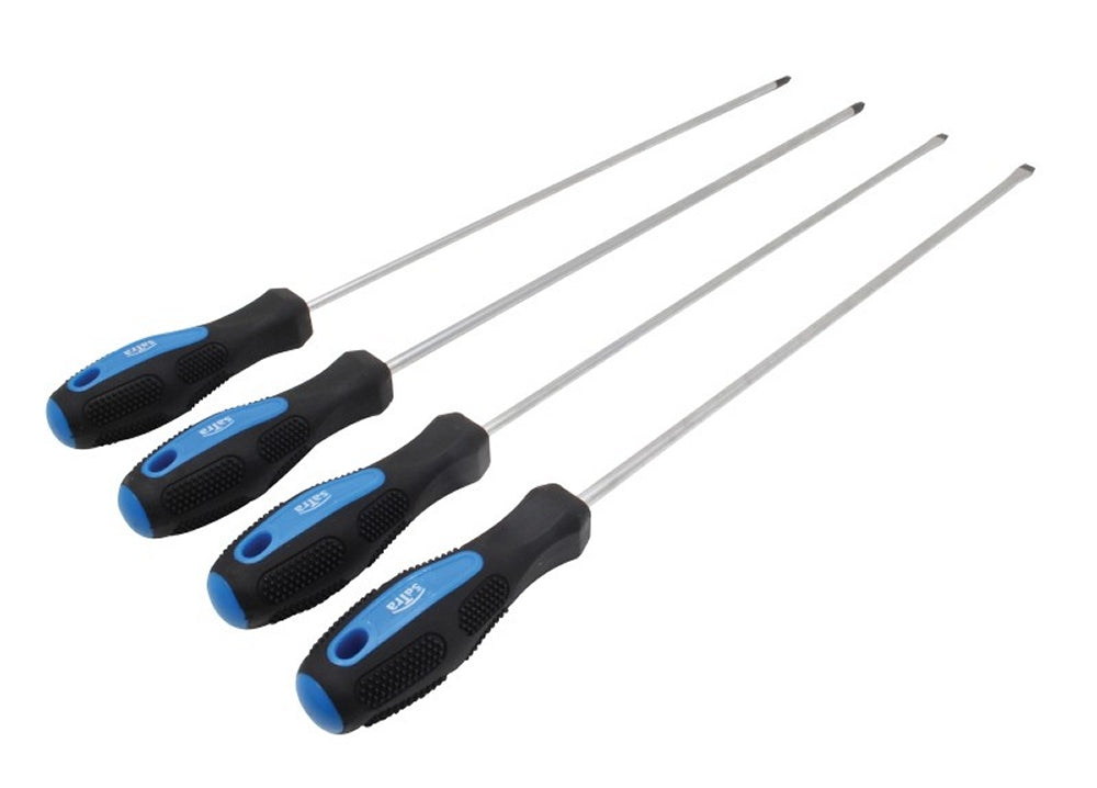 SATRA S-4SSG Set von 4 langen Schraubendrehern Gesamtlänge 450mm