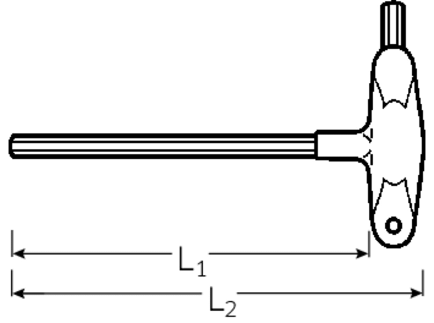 STAHLWILLE 10768-3K L-Griff Schraubendreher INHEX 8mm - 43253080