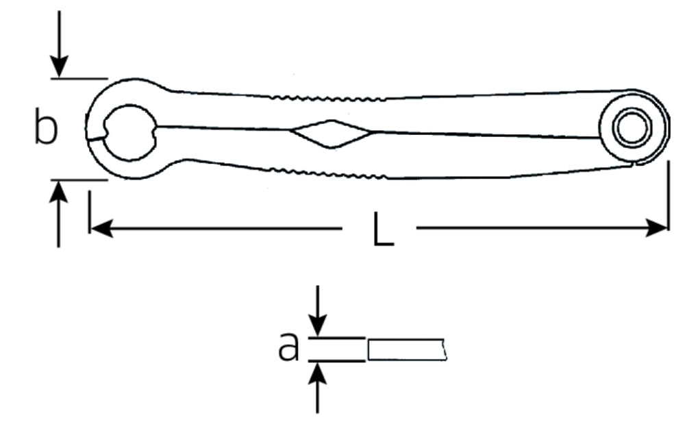 STAHLWILLE 240/12 Ratschenschlüssel FastRatch 12mm 15/32" - 41101212