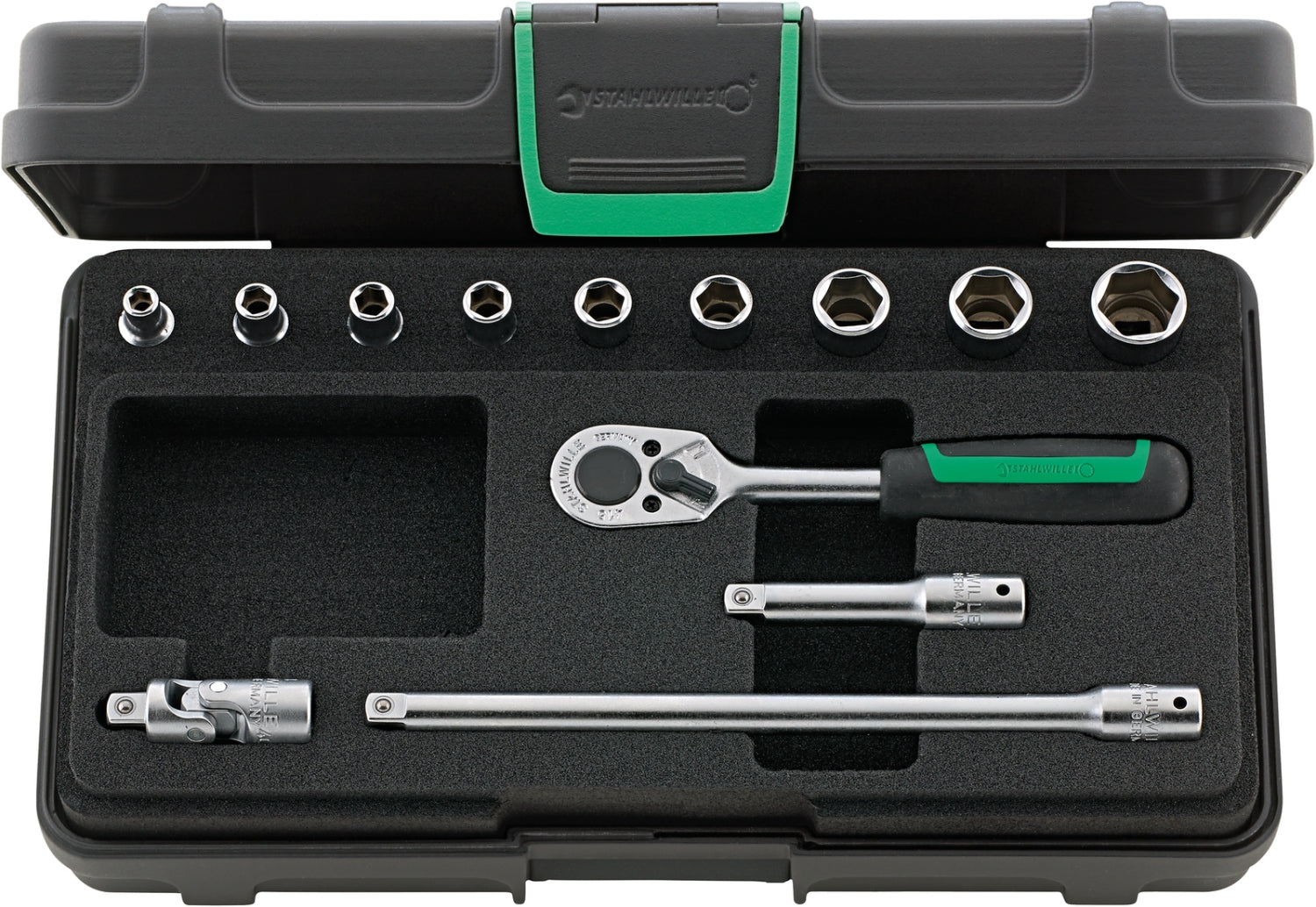 STAHLWILLE 40/9/4 Steckschlüssel Garnitur Antrieb 6,3mm (1/4") - 96011119