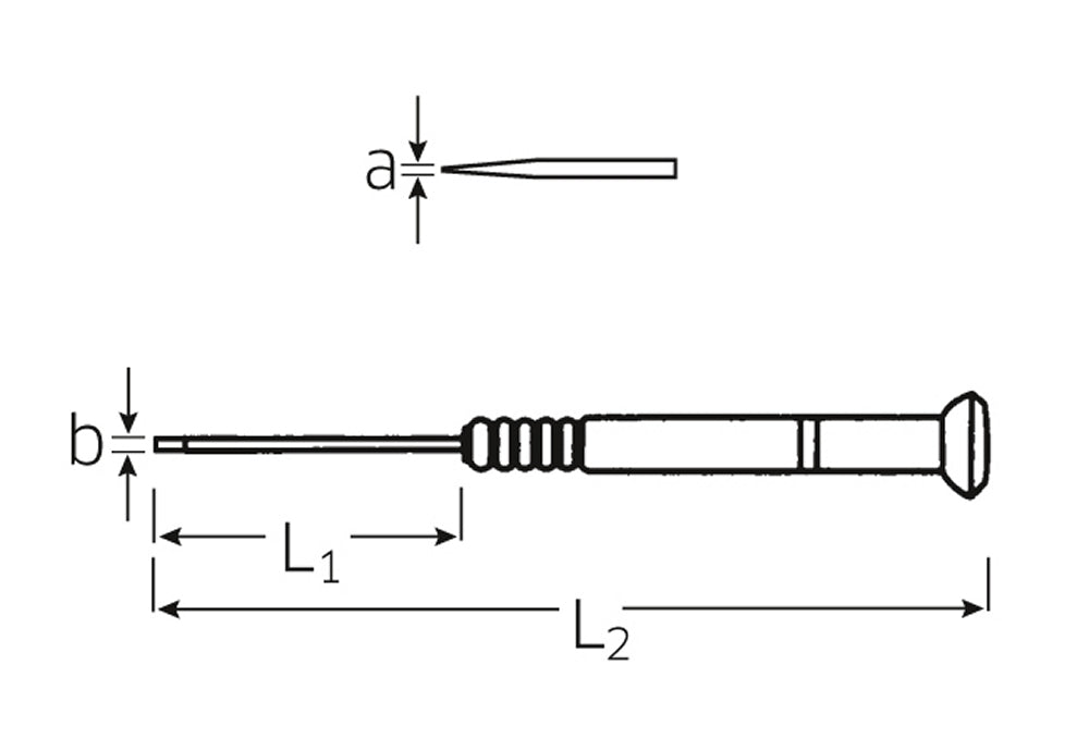 STAHLWILLE 4751 Elektronik Schraubendreher Schlitz Größe 5 - 47513005
