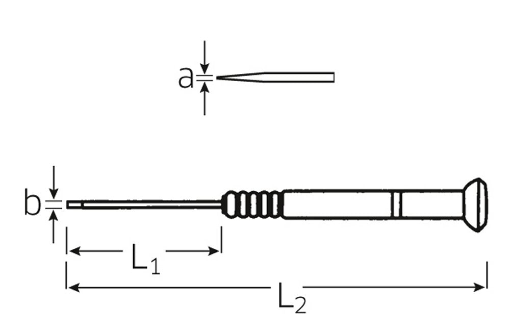 STAHLWILLE 4753 Elektronik Schraubendreher Innensechskant 1,5mm - 47533015