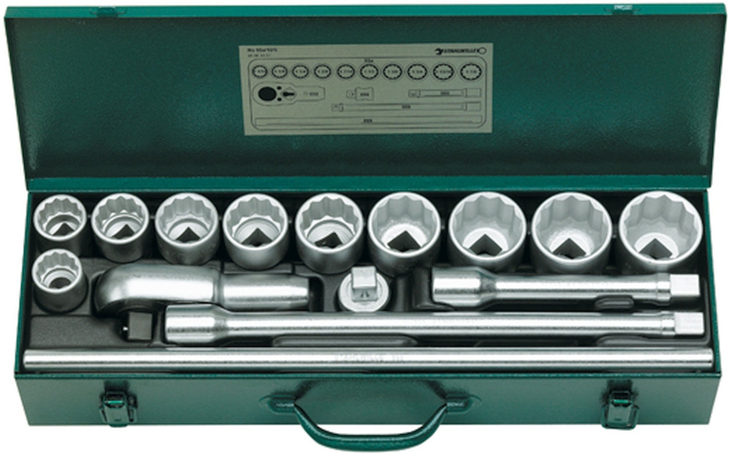 STAHLWILLE  55a/10/5 ZOLL Steckschlüssel Garnitur Antrieb 20mm (3/4") - 96054101