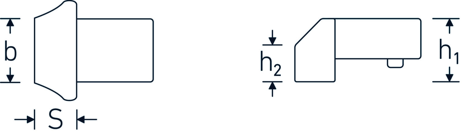 STAHLWILLE 737 Größe 100 Anschweiß Einsteckwerkzeug 22x28mm - 58270100
