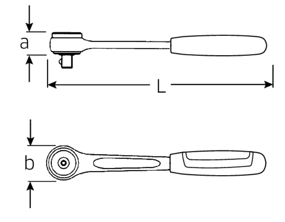 STAHLWILLE 415SGH Knarre für Hi-Lok-Bits Antrieb 6,3mm (1/4") - 11110010