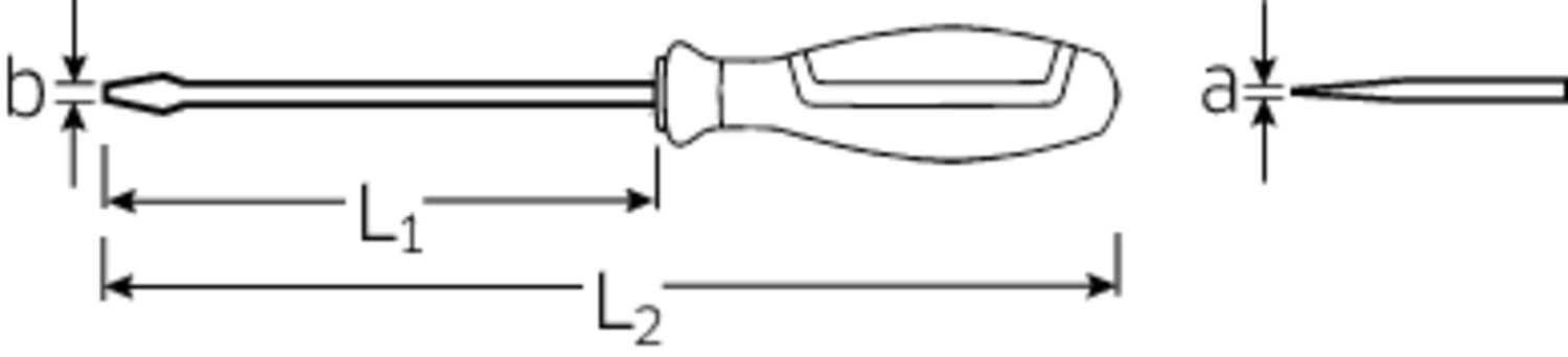 STAHLWILLE 4620/7 Schlitzschraubendreher Drall+ Größe 7 - 46203120