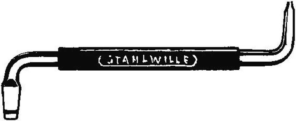 STAHLWILLE 10546/2 Winkelschraubendreher Schlitz 0,8 x 4,0mm - 73273002