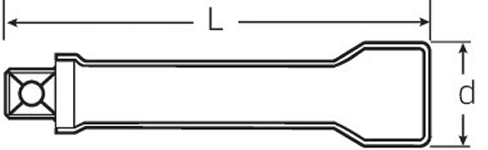 STAHLWILLE 12177 VDE 10 Steckschlüssel Verlängerung Antrieb 12,5mm (1/2") - 13420003