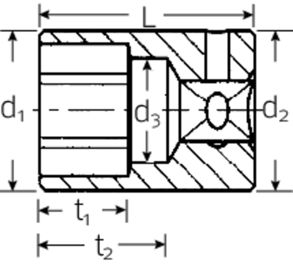 STAHLWILLE 40a ZOLL Nuss Steckschlüsseleinsatz Gr. 7/16" Antrieb 6,3mm (1/4") - 01410028