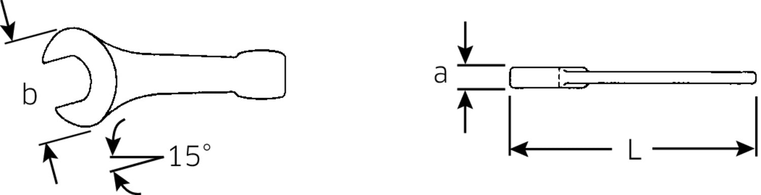 STAHLWILLE 4204 Schlagmaulschlüssel Schlüsselweite 95mm - 42040095