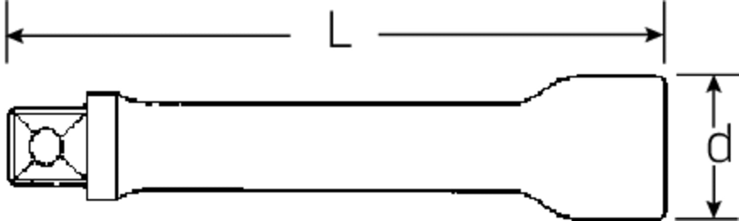 STAHLWILLE 427 Verlängerung Länge 125mm Antrieb 10mm (3/8") - 12010006