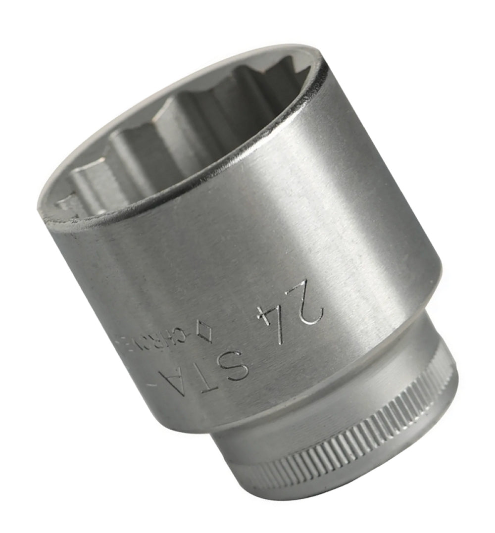STAHLWILLE 45 Steckschlüsseleinsatz Schlüsselweite 24mm Antrieb 10mm (3/8") - 02010024