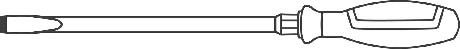 STAHLWILLE 4622 Schlitzschraubendreher DRALL+ Größe 2 Schlagkappe Sechskant - 46223355