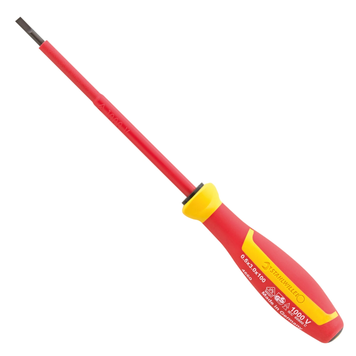 STAHLWILLE 4660 VDE-Elektrikerschraubendreher Größe 3 - 46603035