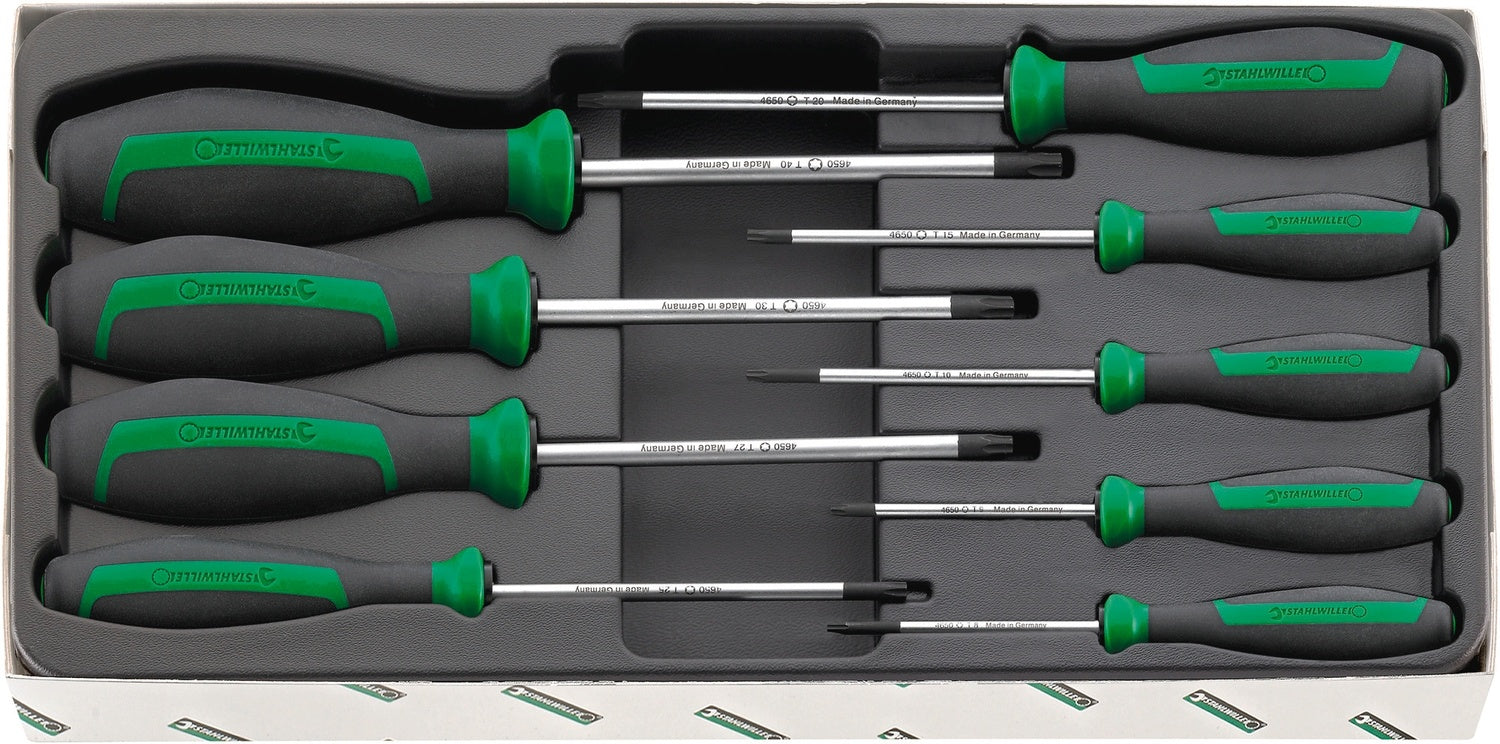 STAHLWILLE 4694 Satz TORX Schraubendreher Drall+ T8-T40 ohne Bohrung - 96469415