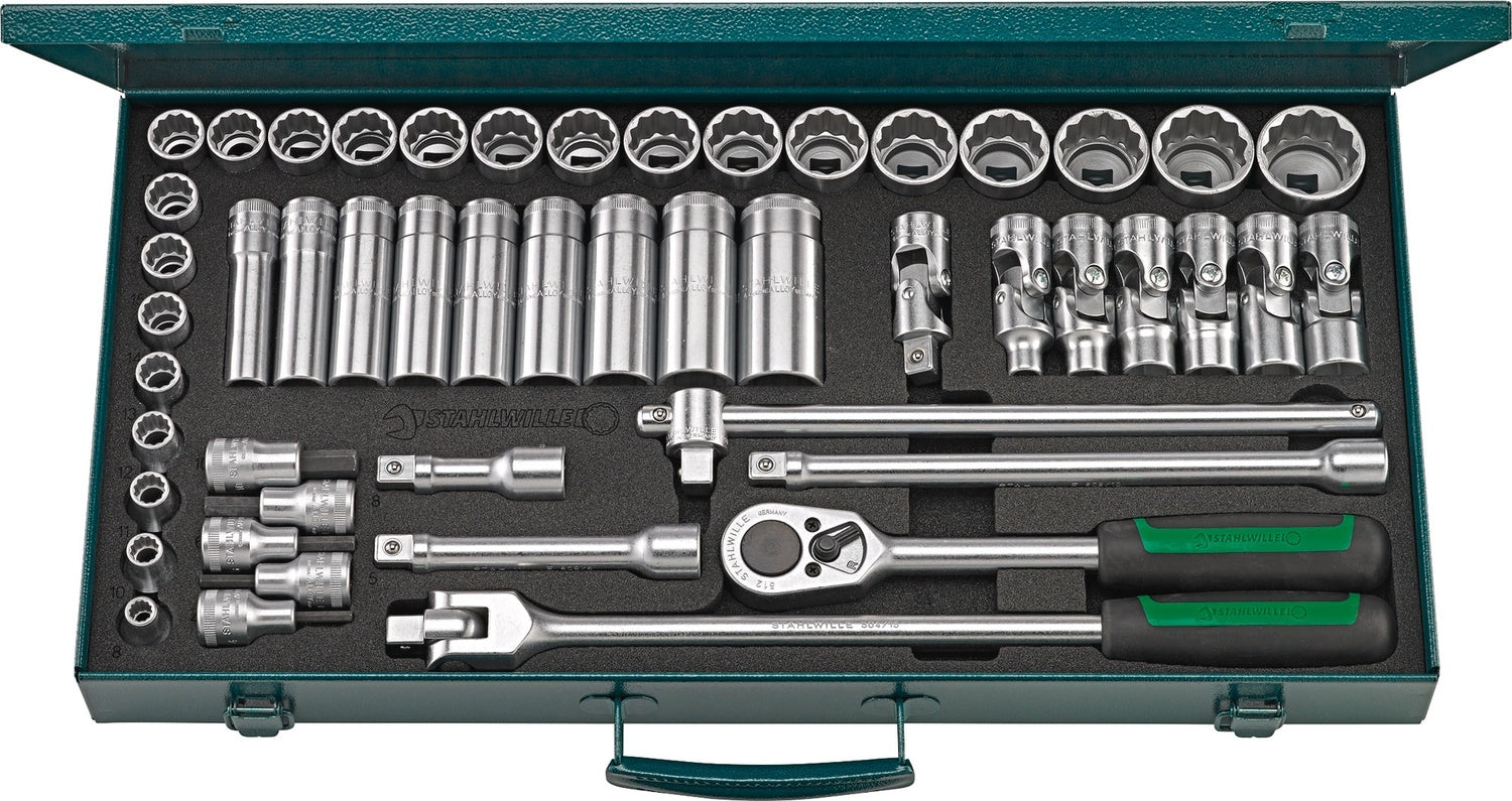 STAHLWILLE 50/43/7N Steckschlüssel Garnitur 12,5mm (1/2") Antrieb 50 teilig - 96031136