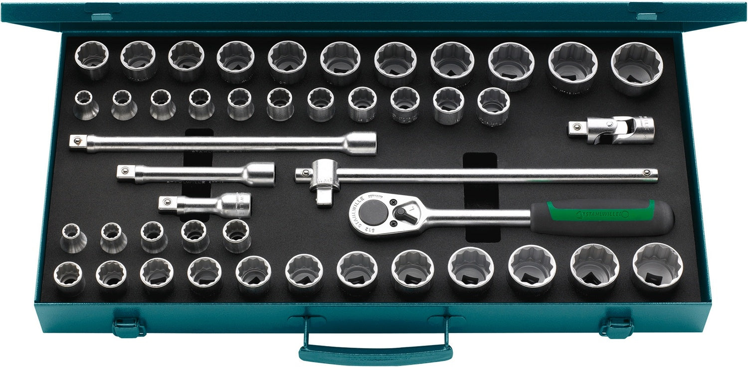 STAHLWILLE 50ma/39/6N Steckschlüssel Garnitur ZOLL + Metrisch Antrieb 12,5mm (1/2") - 96030140