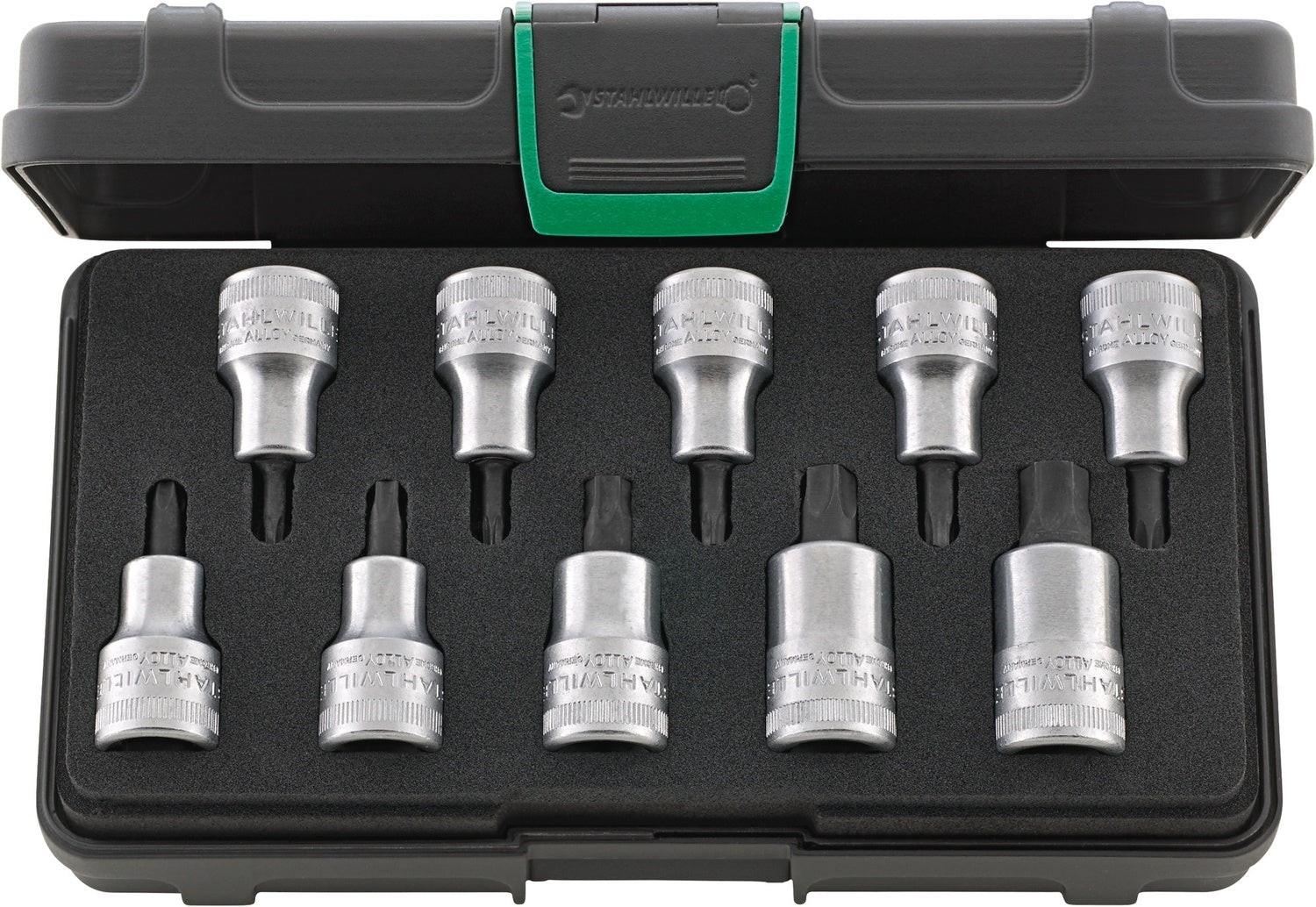 STAHLWILLE 54TX/10 Satz TORX Schraubendrehereinsätze Antrieb 12,5mm (1/2") - 96032005