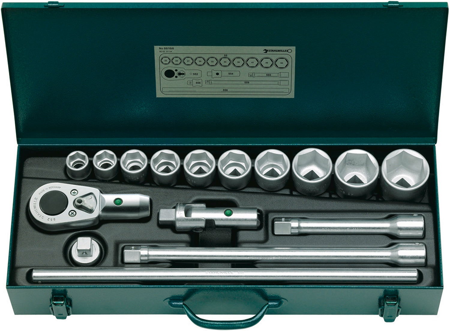 STAHLWILLE  55/10/6 Steckschlüssel Garnitur Antrieb 20mm (3/4") - 96050104