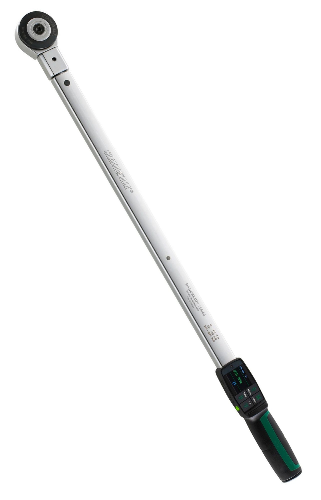 STAHLWILLE 714R/40 Drehwinkel Drehmomentschlüssel MANOSKOP® mit Einsteckwerkzeug Umschaltknarre - 96501040