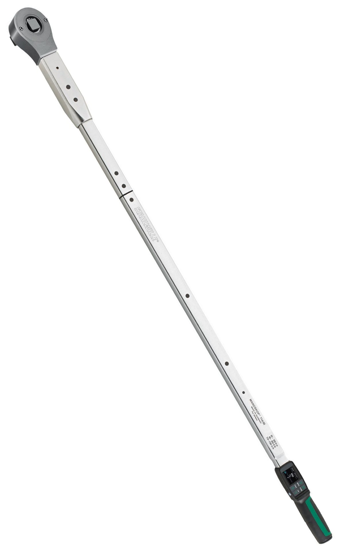 STAHLWILLE 714R/80 Drehwinkel Drehmomentschlüssel MANOSKOP® mit Einsteckwerkzeug Umschaltknarre - 96501080