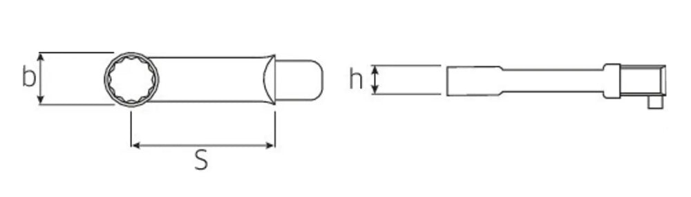 STAHLWILLE 732aG/10 ZOLL Ring Einsteckwerkzeug Schlüsselweite 9/16" - 58621234