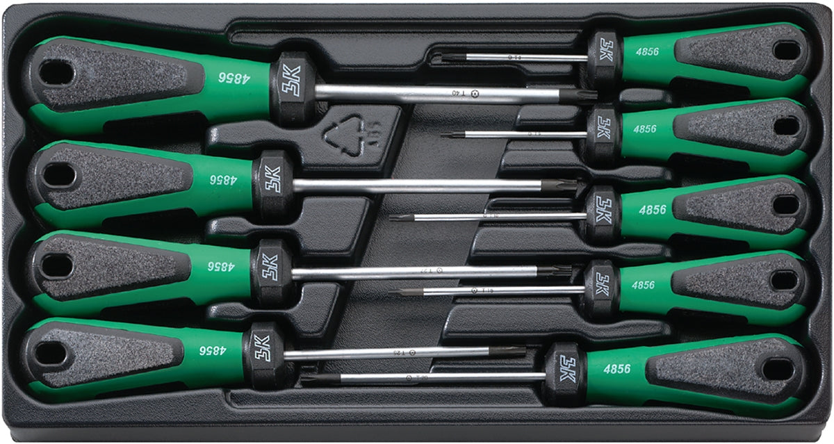 STAHLWILLE 4899 Satz TORX Schraubendreher 3K Drall T8-T40 mit Bohrung - 96489910