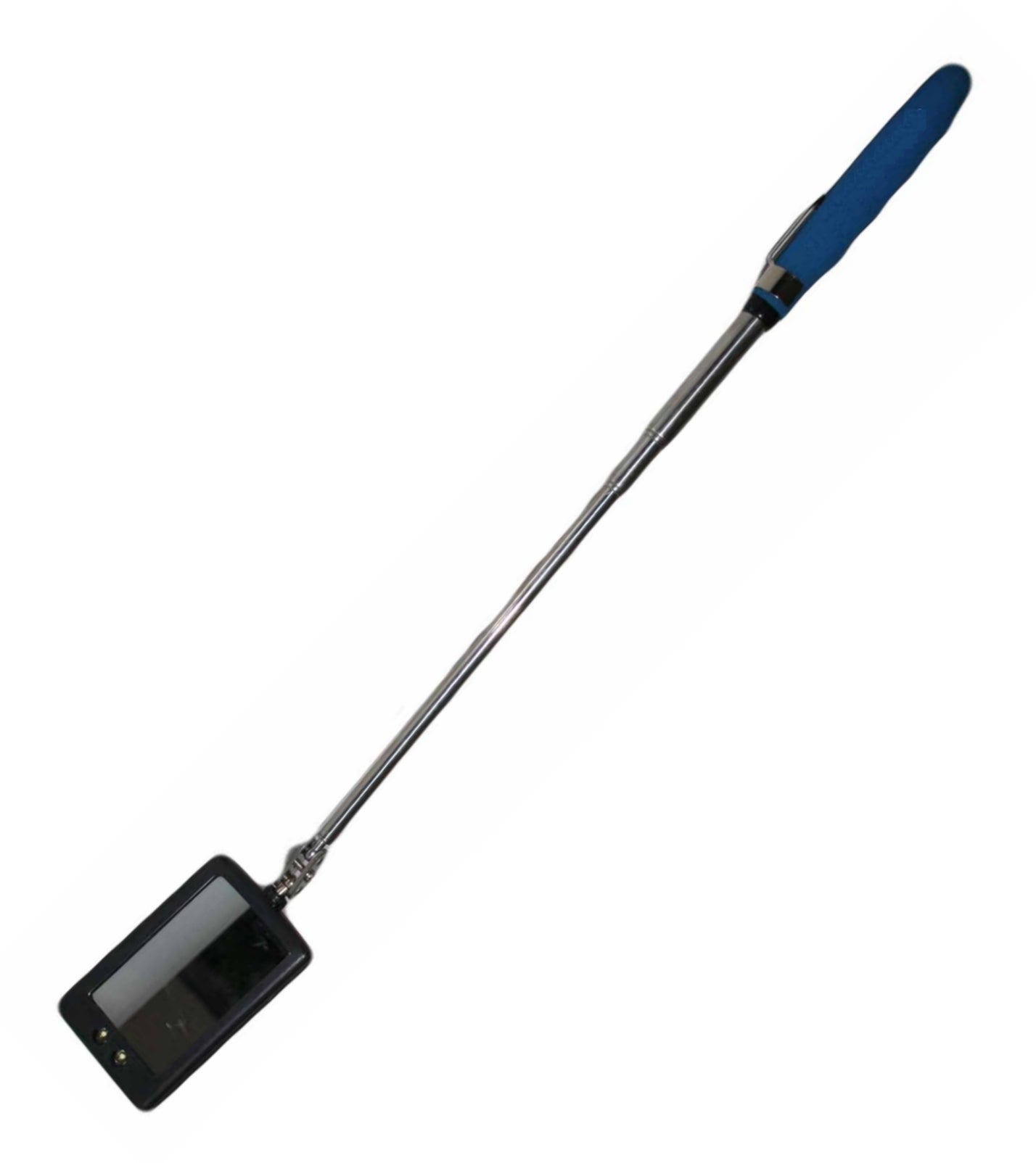 A-TIL Teleskopspiegel Inspektionsspiegel ausziehbar mit 2 LED Lampen inkl. Batterie