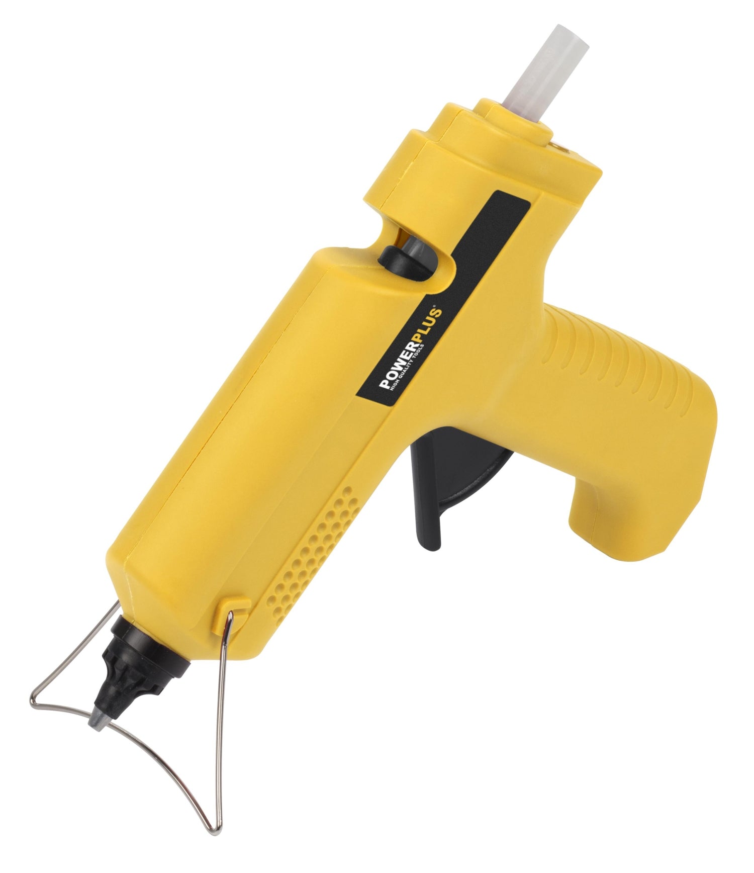PowerPlus POWX146 Heißklebepistole, schnurloses Heißklebegerät im Koffer 25Watt